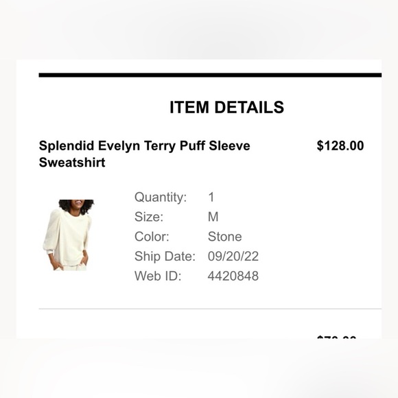 Splendid Cream Textured Knit Top - Picture 5 of 5